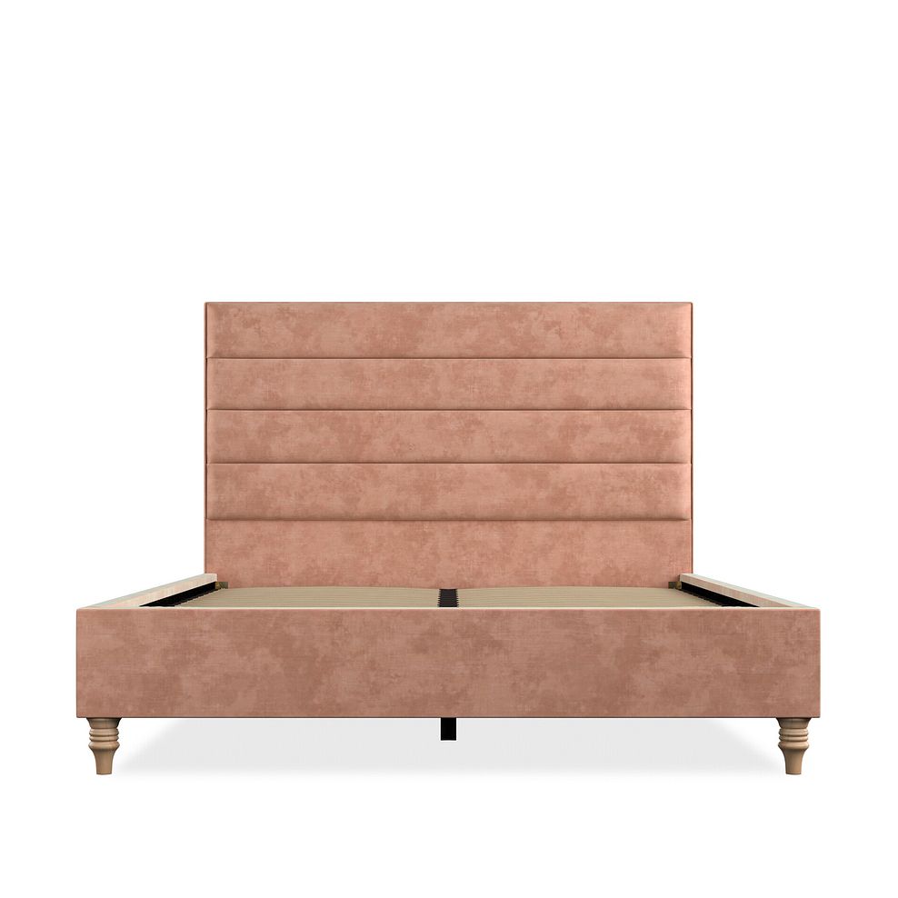 Penryn King-Size Bed in Heritage Velvet - Powder Pink 3