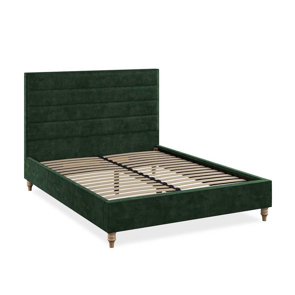 Penryn King-Size Bed in Heritage Velvet - Bottle Green 5