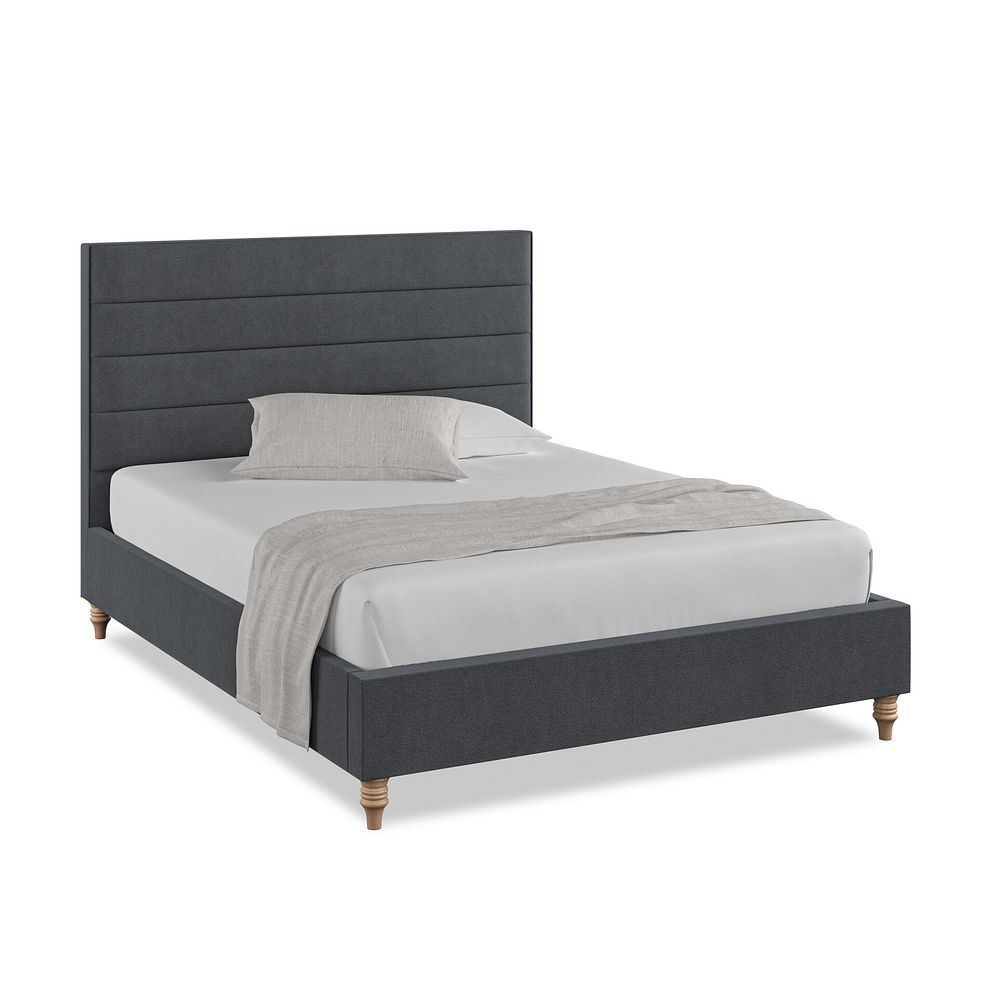 Penryn King-Size Bed in Venice Fabric - Anthracite 1