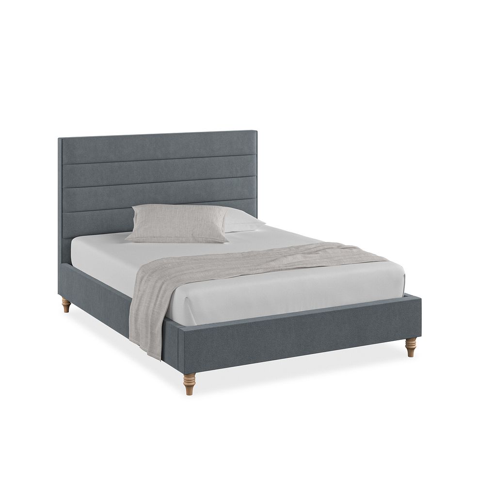 Penryn King-Size Bed in Venice Fabric - Graphite 1