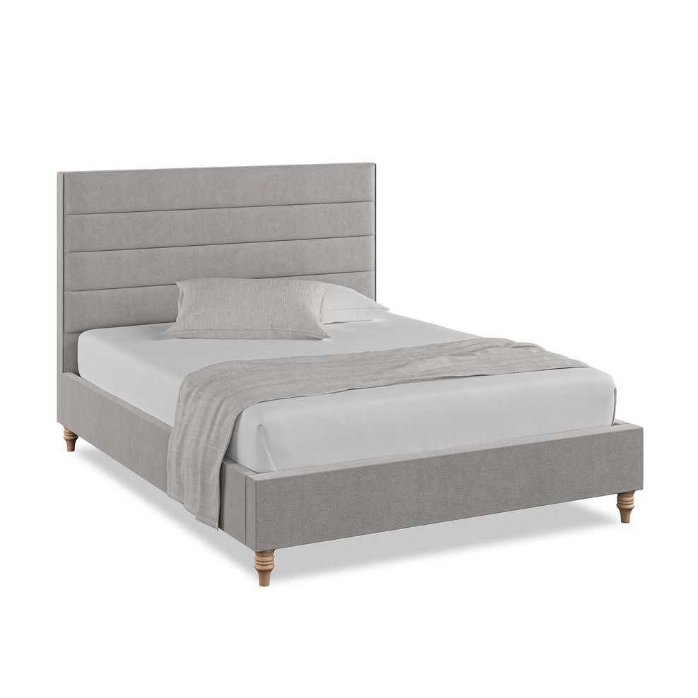 Penryn King-Size Bed in Venice Fabric - Grey 1