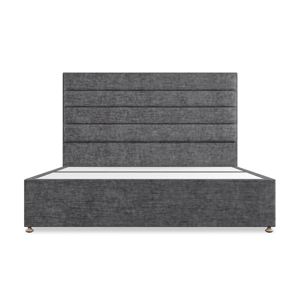 Penryn Super King-Size 2 Drawer Divan Bed in Brooklyn Fabric - Asteroid Grey Thumbnail 3