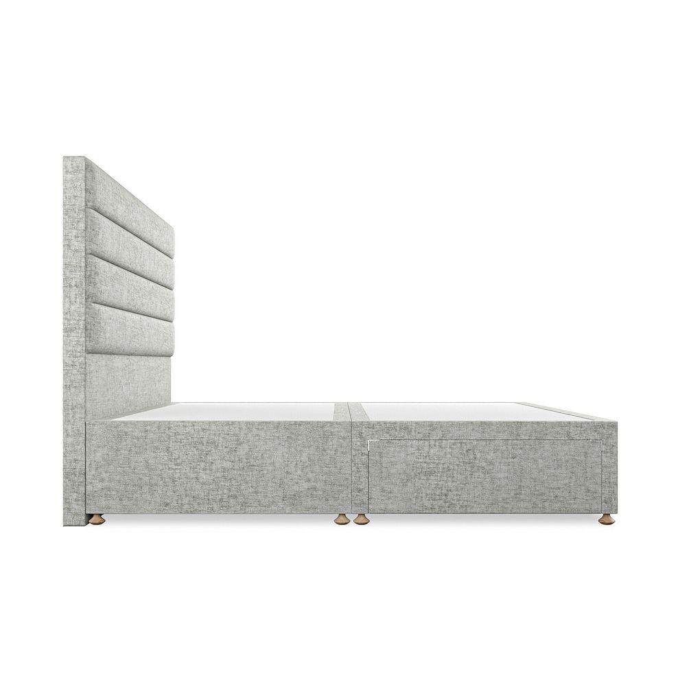 Penryn Super King-Size 2 Drawer Divan Bed in Brooklyn Fabric - Fallow Grey 4