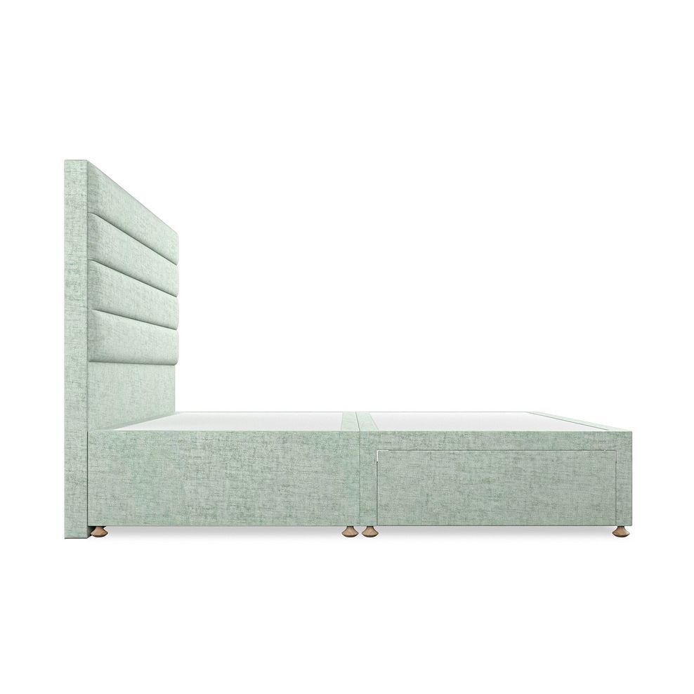 Penryn Super King-Size 2 Drawer Divan Bed in Brooklyn Fabric - Glacier Thumbnail 4
