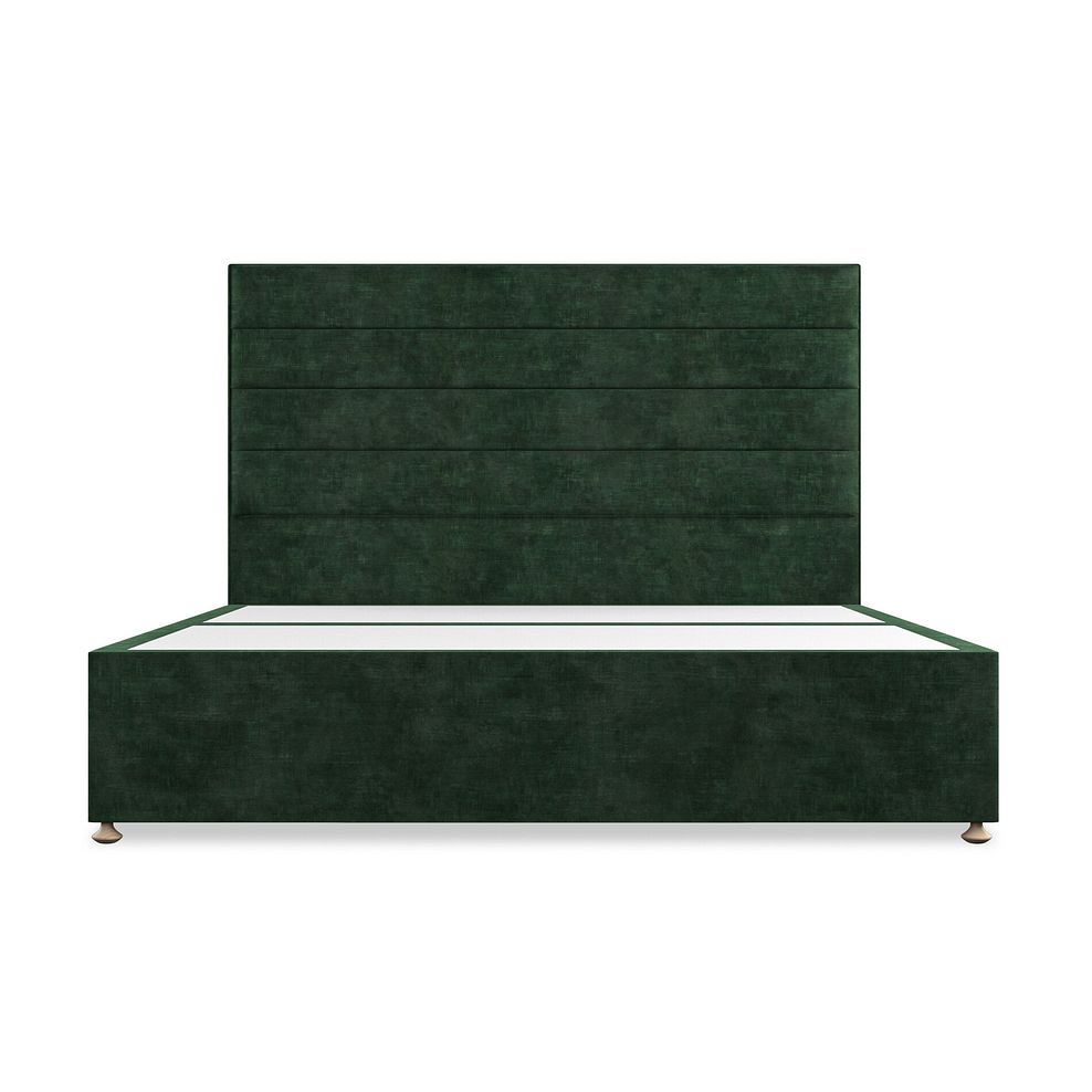 Penryn Super King-Size 2 Drawer Divan Bed in Heritage Velvet - Bottle Green 3