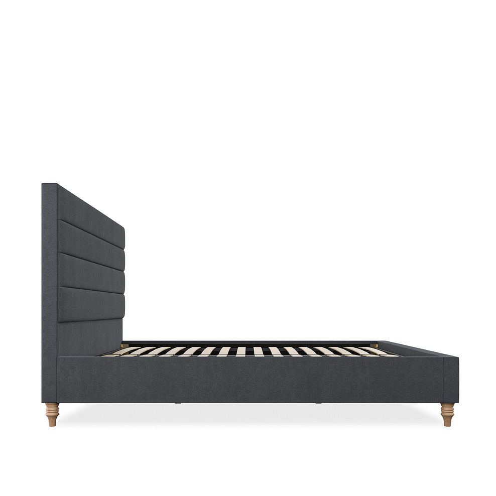 Penryn Super King-Size Bed in Venice Fabric - Anthracite 4