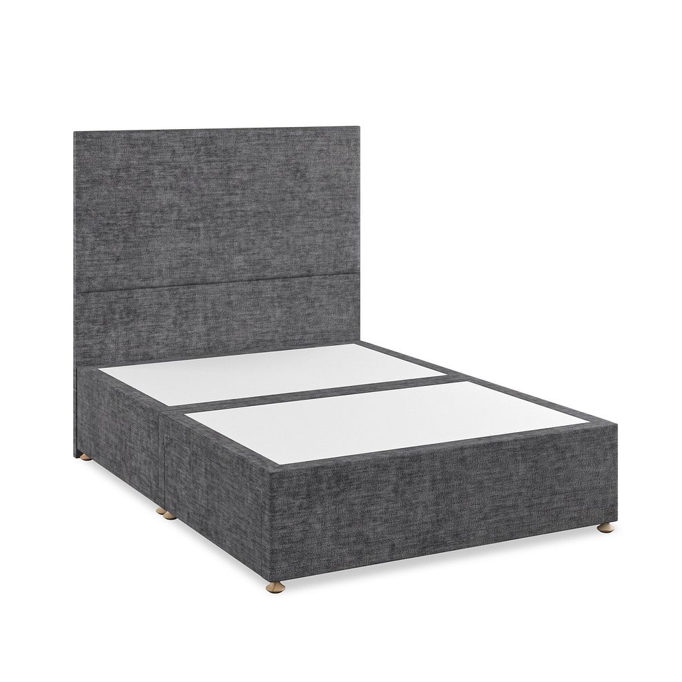 Penzance Double 2 Drawer Divan Bed in Brooklyn Fabric - Asteroid Grey 2