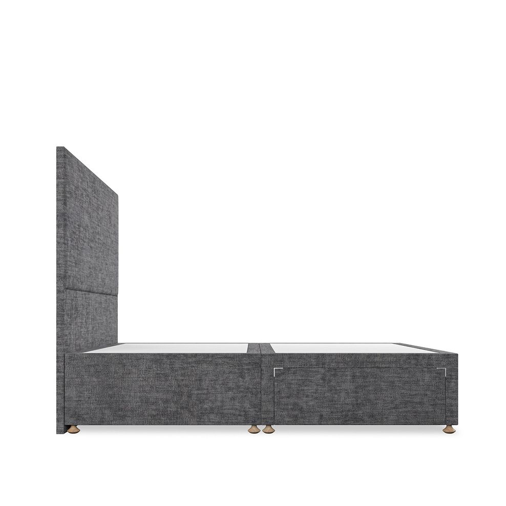 Penzance Double 2 Drawer Divan Bed in Brooklyn Fabric - Asteroid Grey 4
