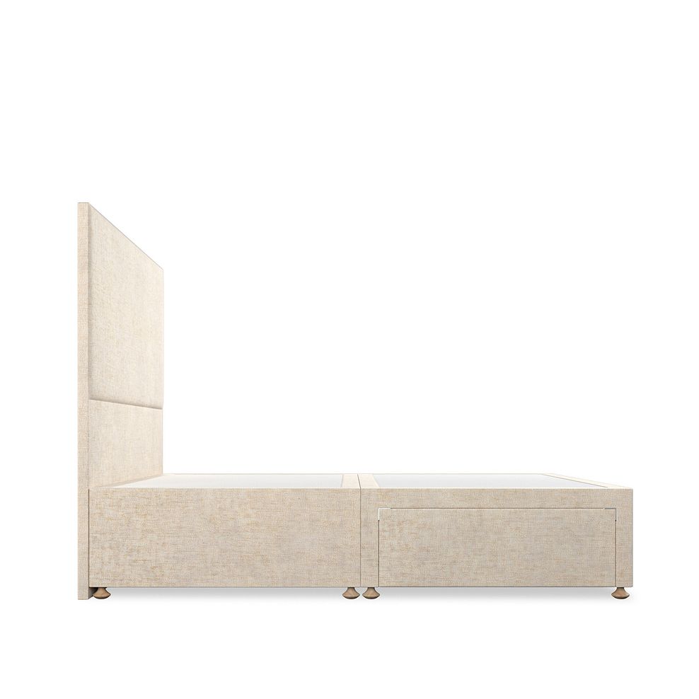 Penzance Double 2 Drawer Divan Bed in Brooklyn Fabric - Eggshell 4
