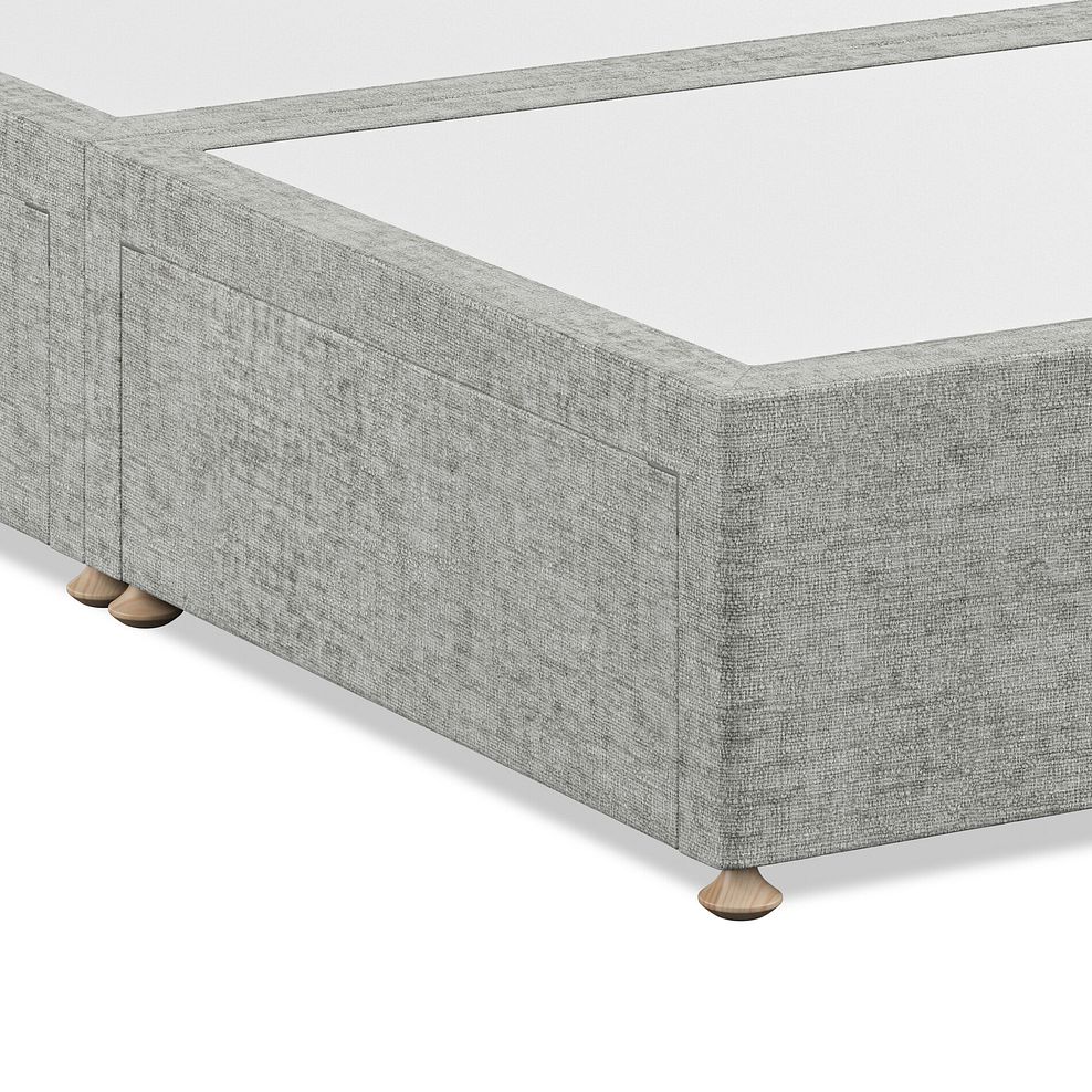 Penzance Double 4 Drawer Divan Bed in Brooklyn Fabric - Fallow Grey 6