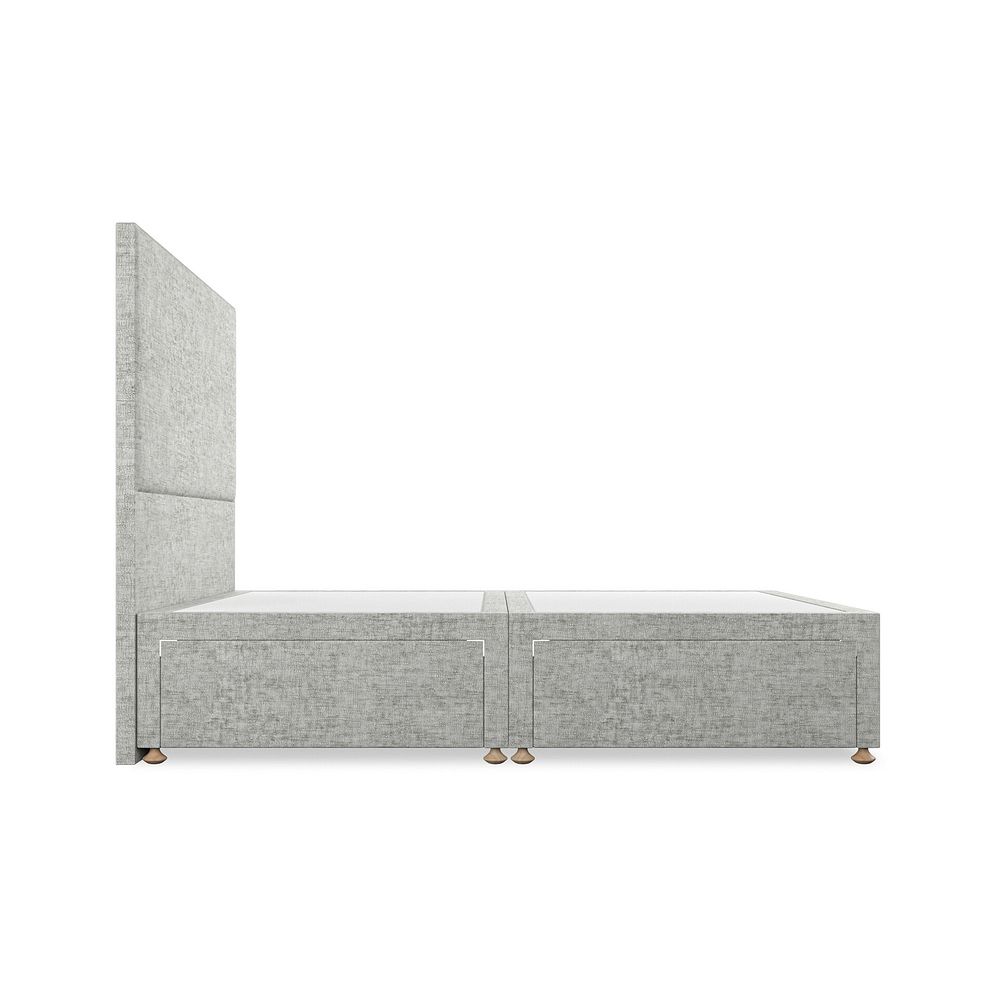 Penzance Double 4 Drawer Divan Bed in Brooklyn Fabric - Fallow Grey 4
