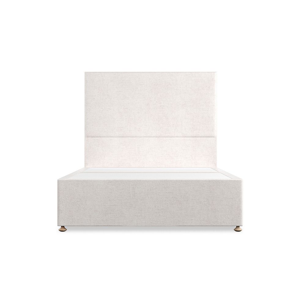 Penzance Double 4 Drawer Divan Bed in Brooklyn Fabric - Lace White Thumbnail 3
