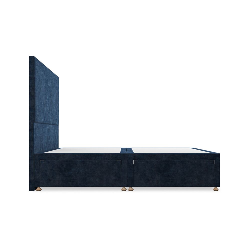Penzance Double 4 Drawer Divan Bed in Heritage Velvet - Royal Blue 4