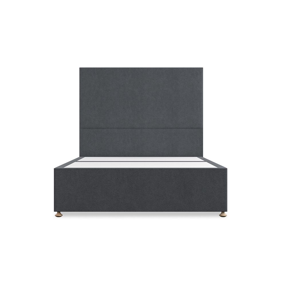 Penzance Double 4 Drawer Divan Bed in Venice Fabric - Anthracite 3