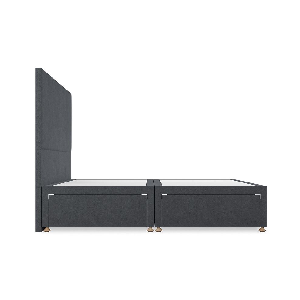 Penzance Double 4 Drawer Divan Bed in Venice Fabric - Anthracite 4