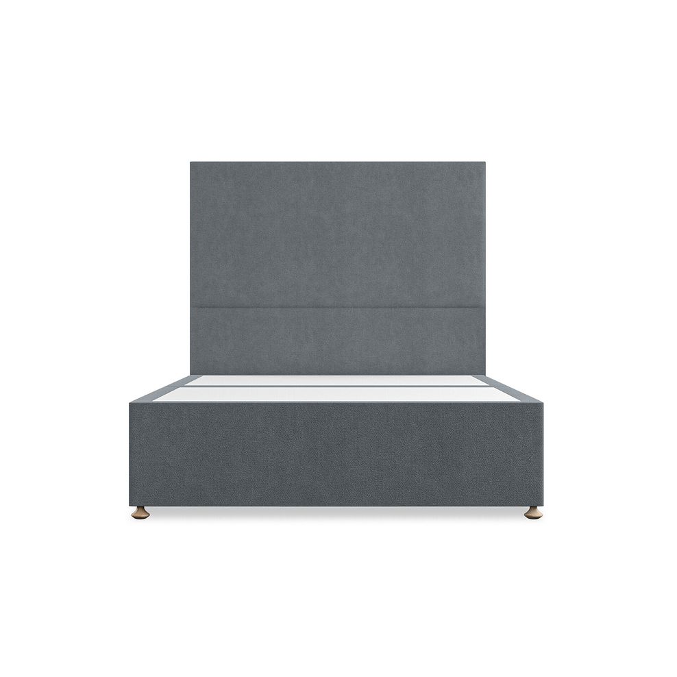 Penzance Double 4 Drawer Divan Bed in Venice Fabric - Graphite 3