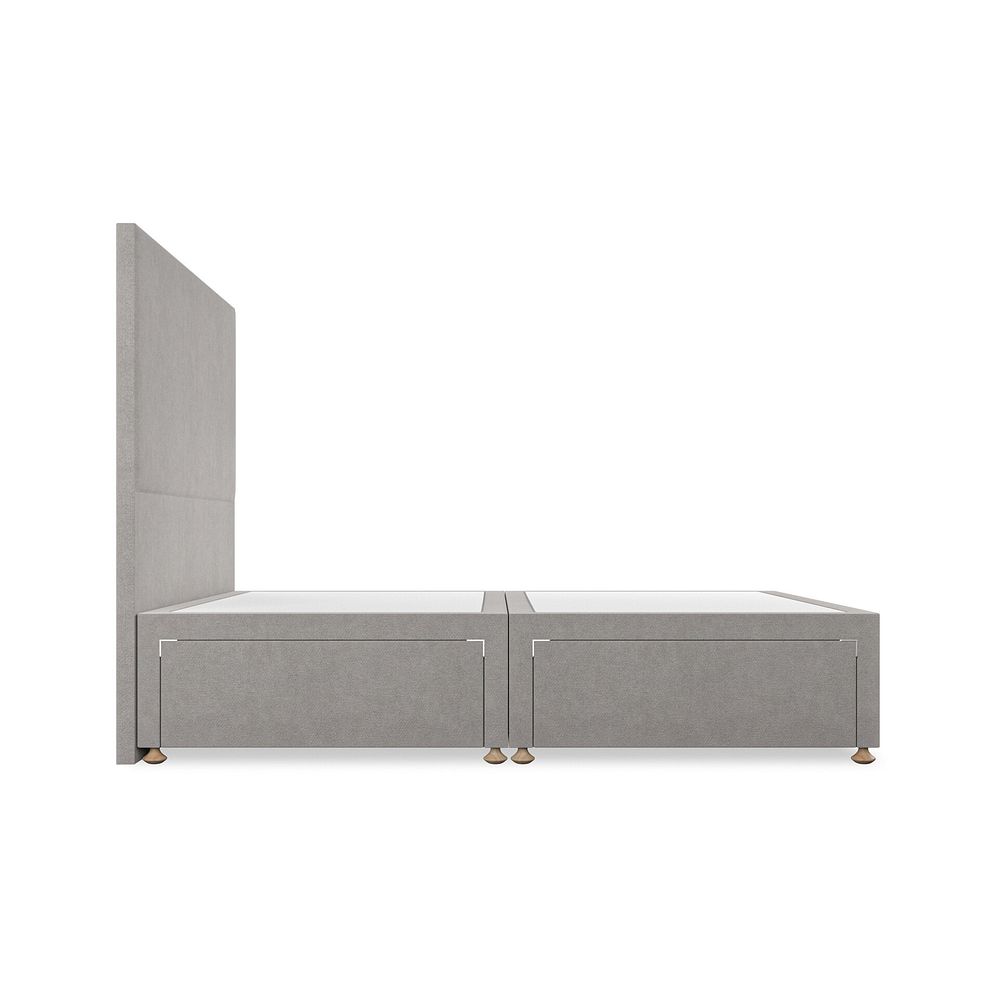 Penzance Double 4 Drawer Divan Bed in Venice Fabric - Grey 4