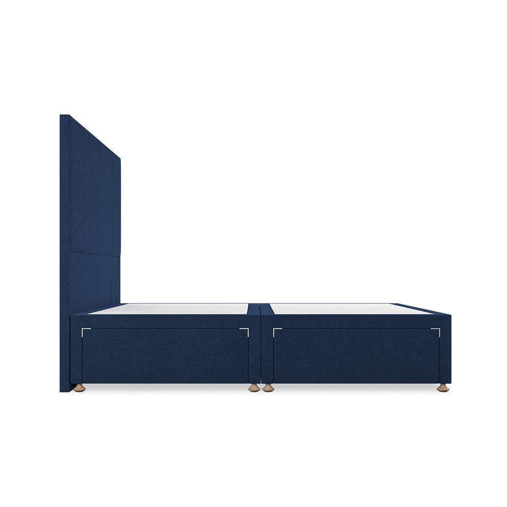Penzance Double 4 Drawer Divan Bed in Venice Fabric - Marine 4