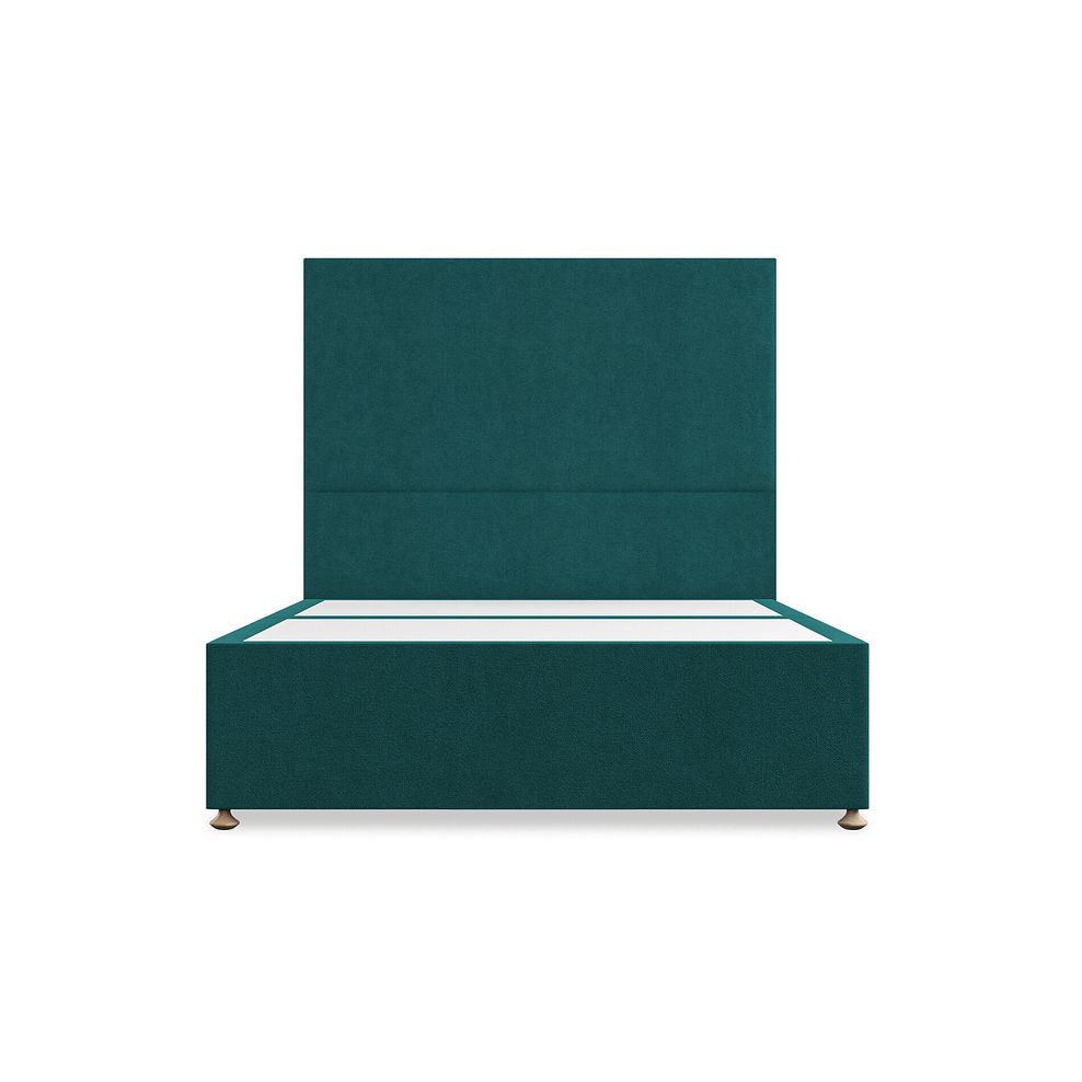 Penzance Double 4 Drawer Divan Bed in Venice Fabric - Teal 3