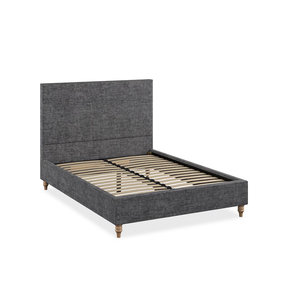 Penzance Double Bed in Brooklyn Fabric - Asteroid Grey 2