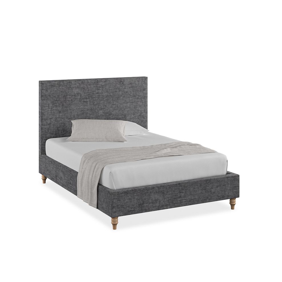Penzance Double Bed in Brooklyn Fabric - Asteroid Grey 1