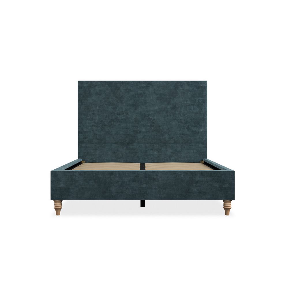 Penzance Double Bed in Heritage Velvet - Airforce 3