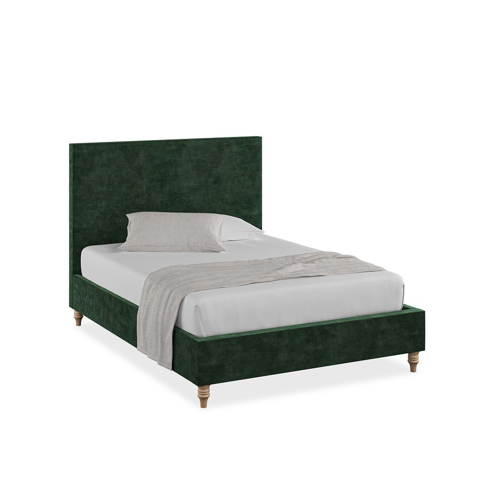 Penzance Double Bed in Heritage Velvet - Bottle Green 1