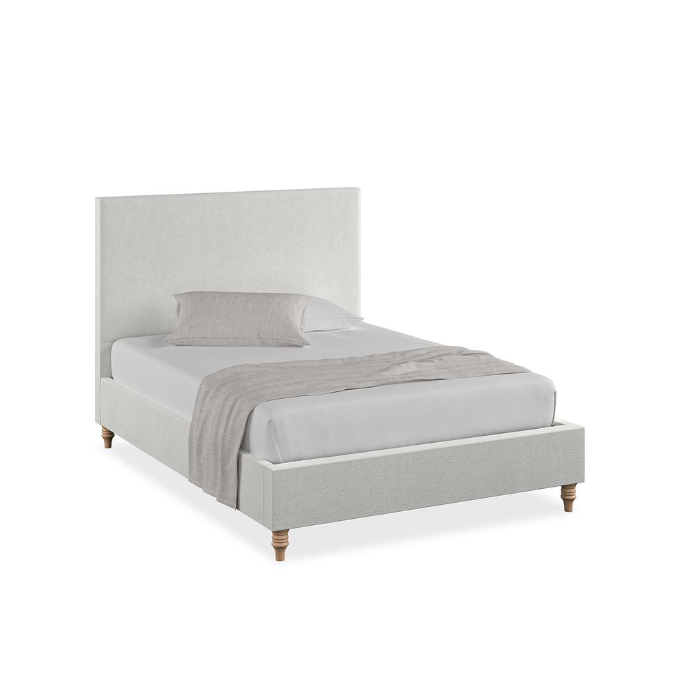 Penzance Double Bed in Venice Fabric - Silver 1