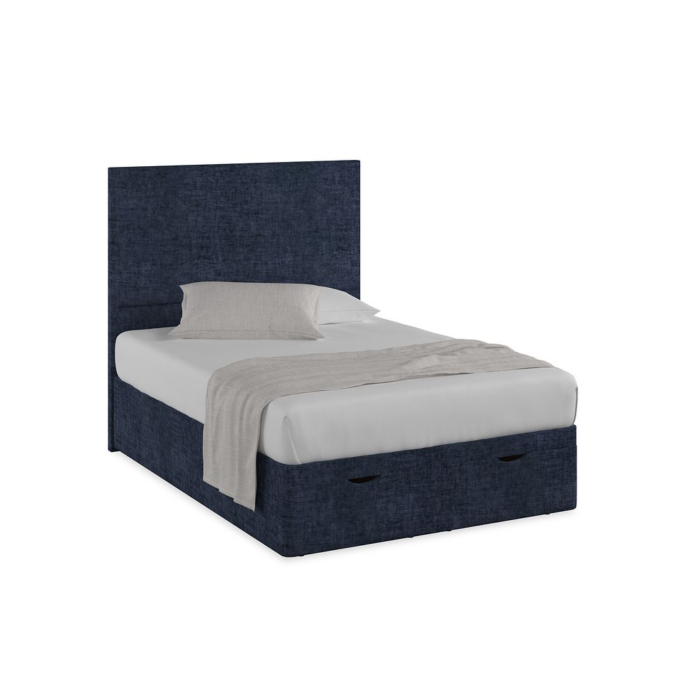 Penzance Double Storage Ottoman Bed in Brooklyn Fabric - Hummingbird Blue 1
