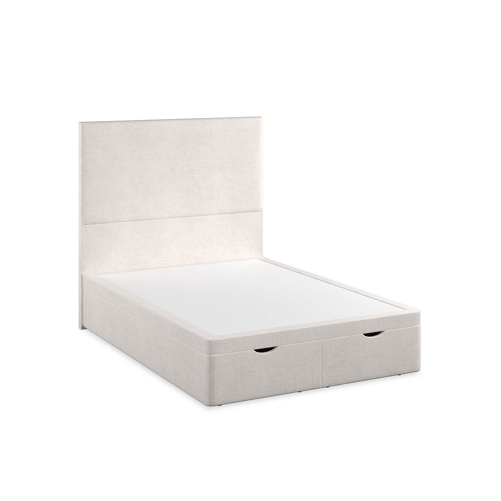 Penzance Double Storage Ottoman Bed in Brooklyn Fabric - Lace White 2