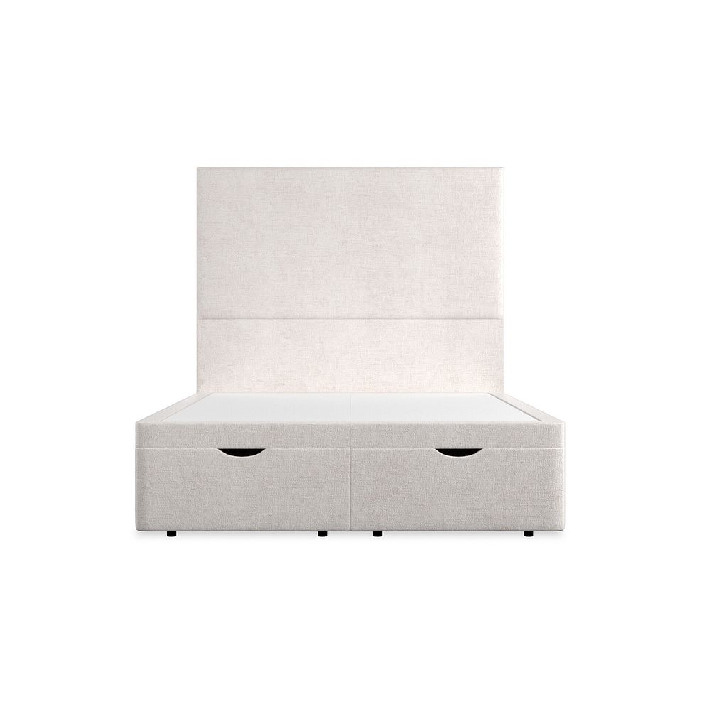 Penzance Double Storage Ottoman Bed in Brooklyn Fabric - Lace White 4