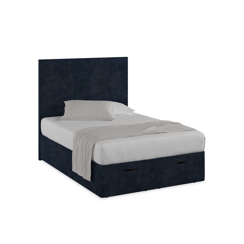 Penzance Double Storage Ottoman Bed in Heritage Velvet - Royal Blue 1