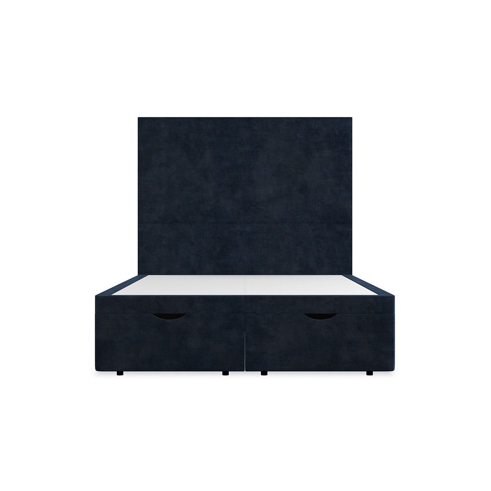 Penzance Double Storage Ottoman Bed in Heritage Velvet - Royal Blue 4