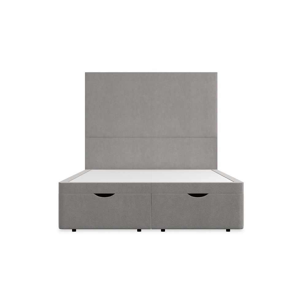 Penzance Double Storage Ottoman Bed in Venice Fabric - Grey 4