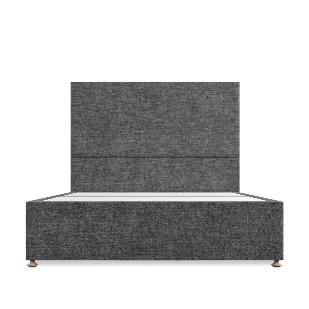 Penzance King-Size 2 Drawer Divan Bed in Brooklyn Fabric - Asteroid Grey 3