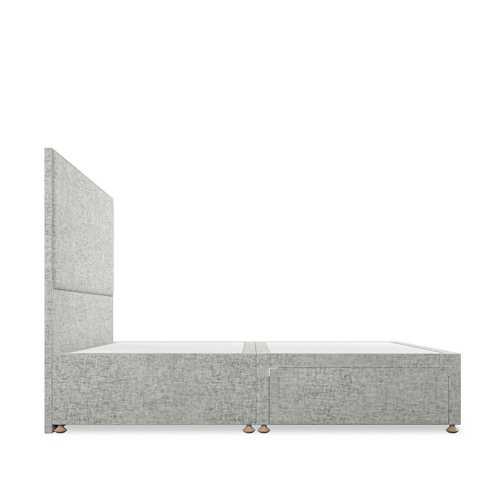 Penzance King-Size 2 Drawer Divan Bed in Brooklyn Fabric - Fallow Grey 4