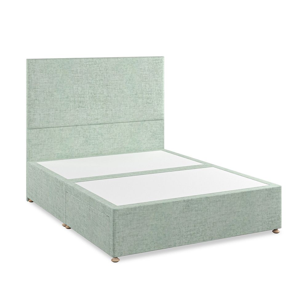 Penzance King-Size 2 Drawer Divan Bed in Brooklyn Fabric - Glacier 2