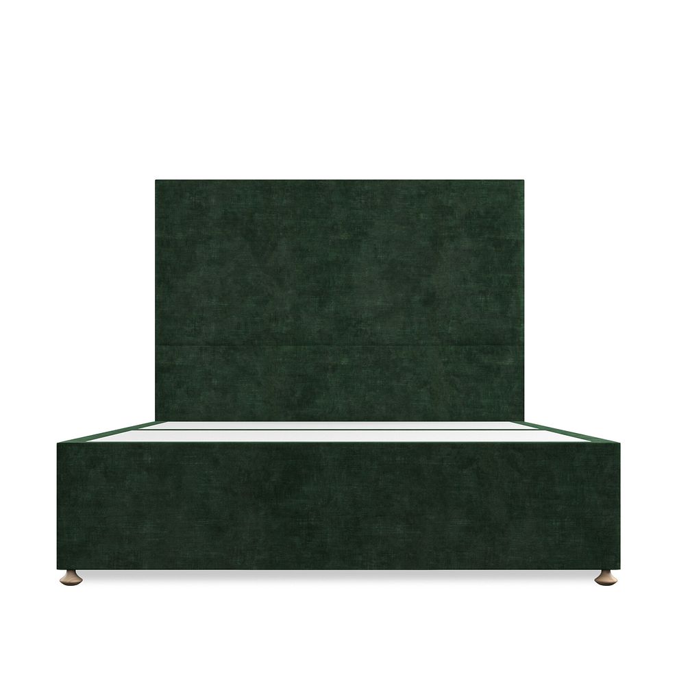 Penzance King-Size 2 Drawer Divan Bed in Heritage Velvet - Bottle Green 3