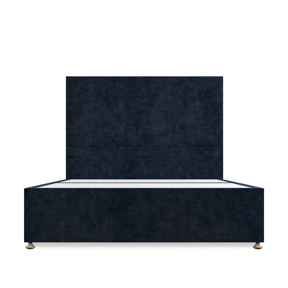 Penzance King-Size 2 Drawer Divan Bed in Heritage Velvet - Royal Blue 3