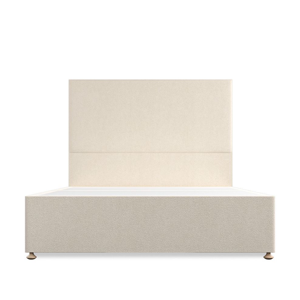 Penzance King-Size 2 Drawer Divan Bed in Venice Fabric - Cream 3