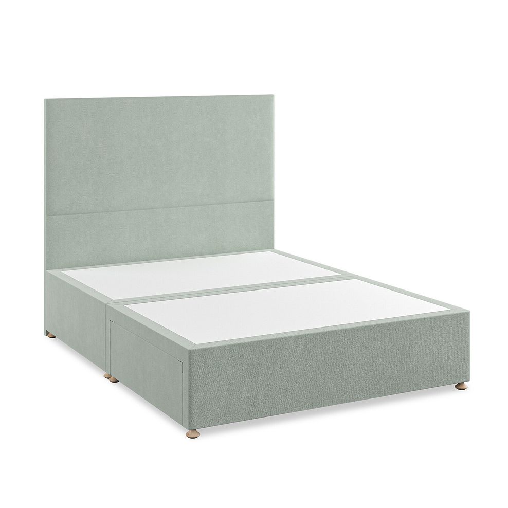 Penzance King-Size 2 Drawer Divan Bed in Venice Fabric - Duck Egg 2