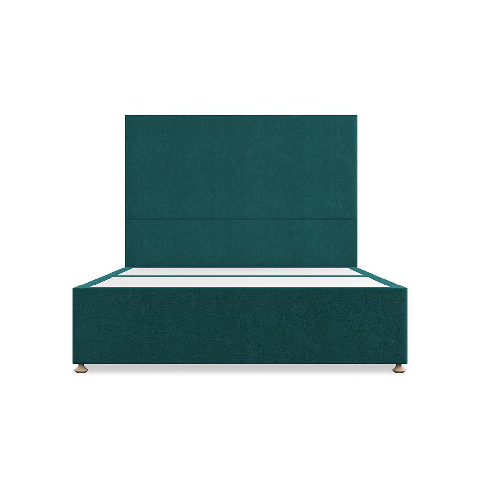 Penzance King-Size 2 Drawer Divan Bed in Venice Fabric - Teal 3