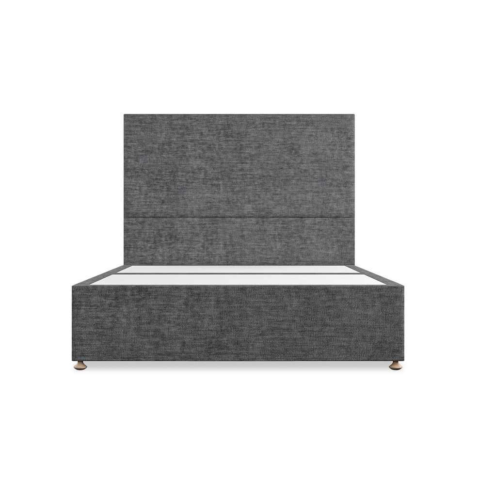 Penzance King-Size 4 Drawer Divan Bed in Brooklyn Fabric - Asteroid Grey 3