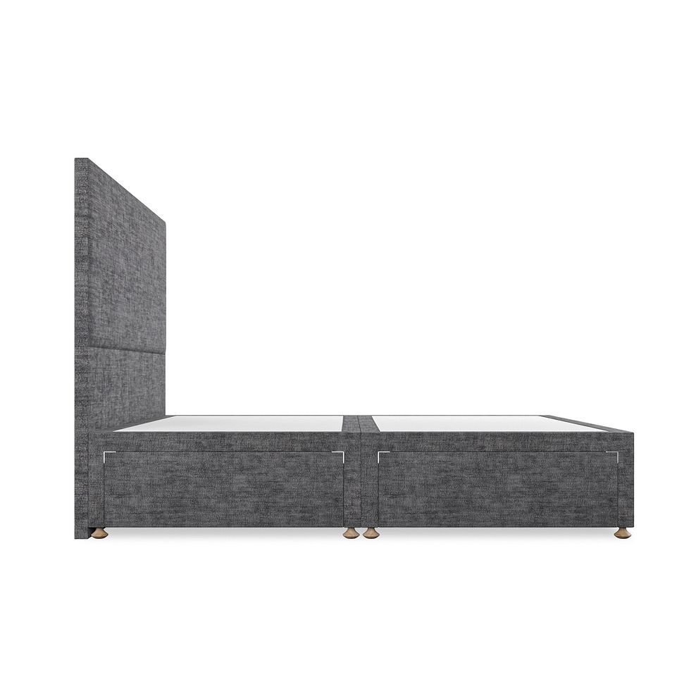 Penzance King-Size 4 Drawer Divan Bed in Brooklyn Fabric - Asteroid Grey 4