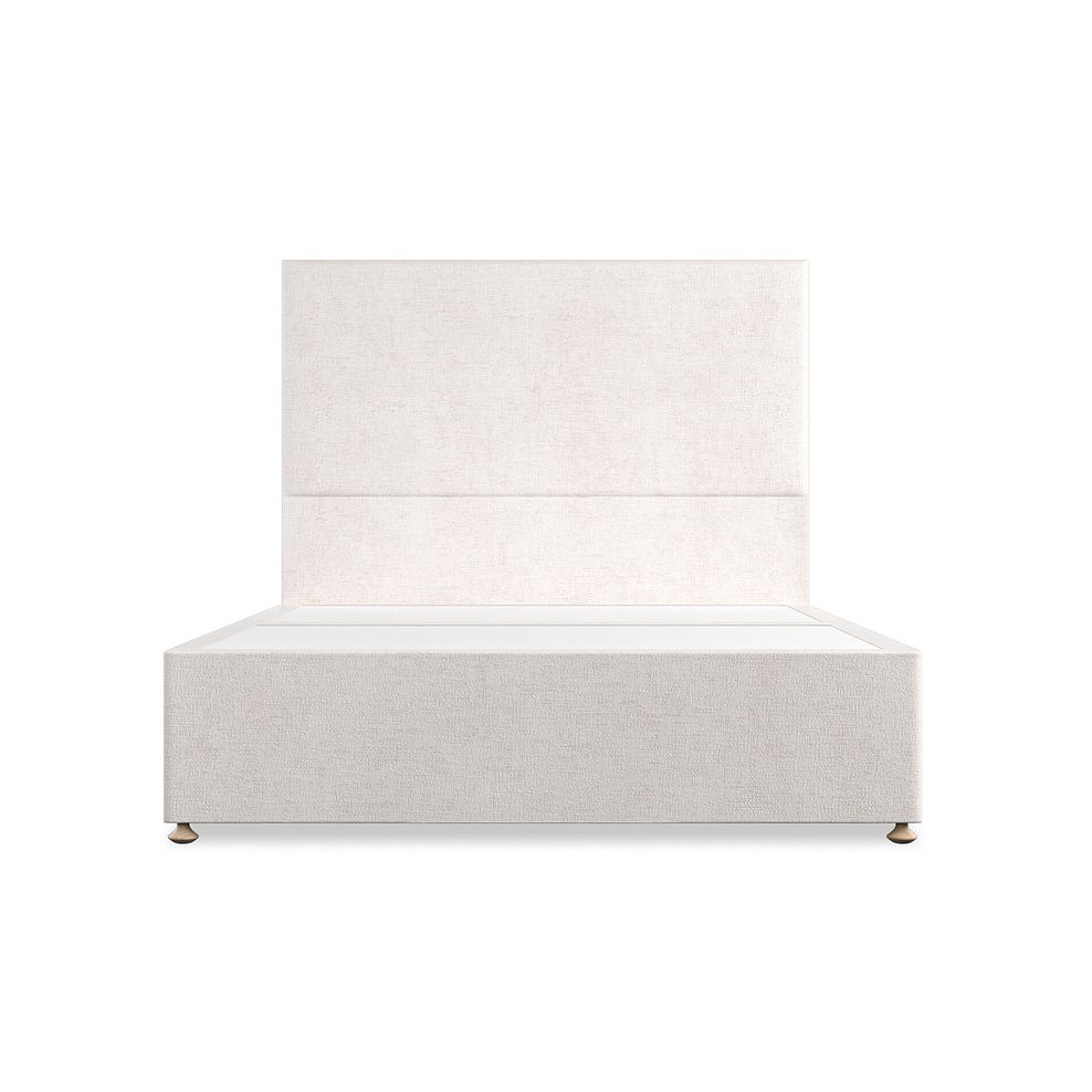 Penzance King-Size 4 Drawer Divan Bed in Brooklyn Fabric - Lace White 3