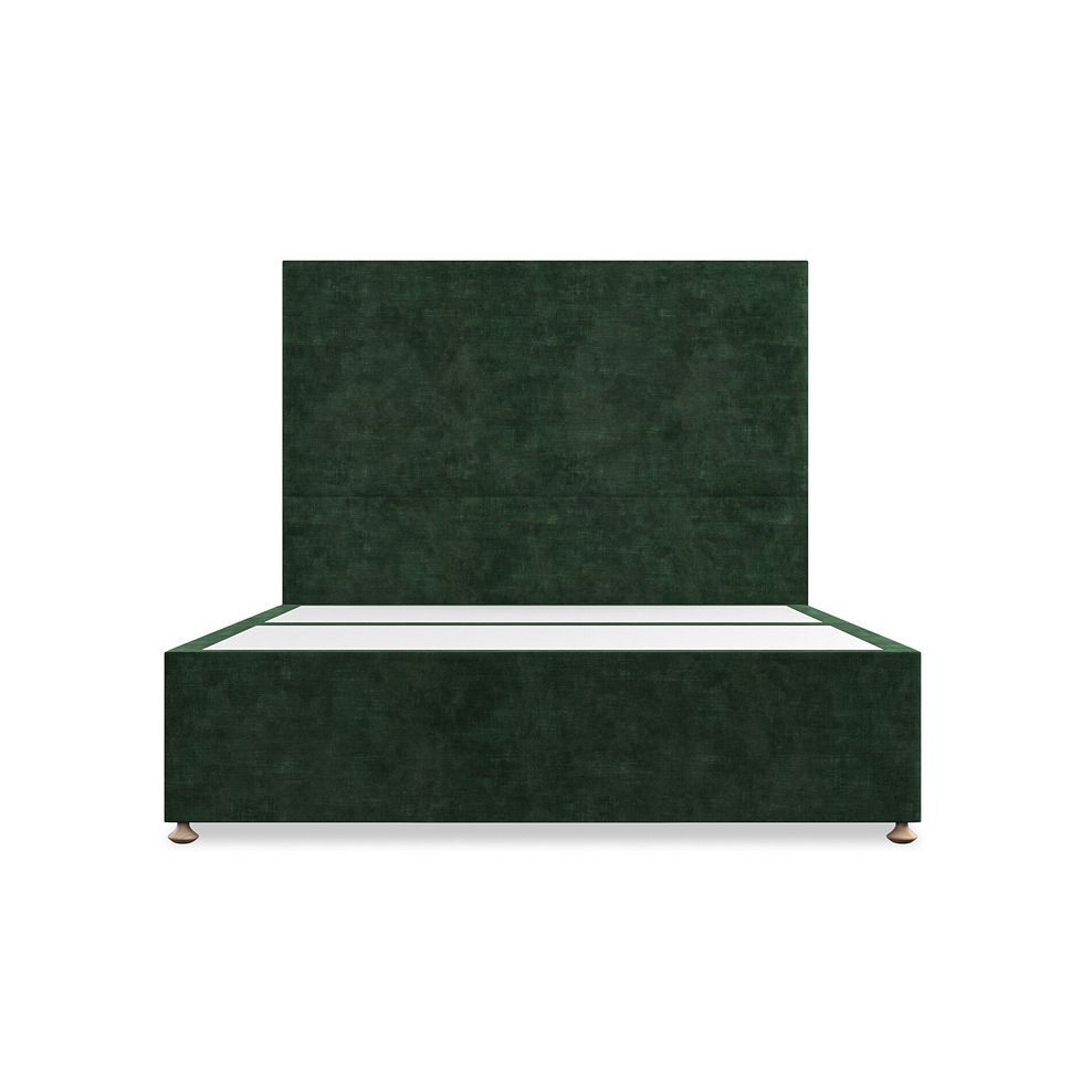 Penzance King-Size 4 Drawer Divan Bed in Heritage Velvet - Bottle Green 3