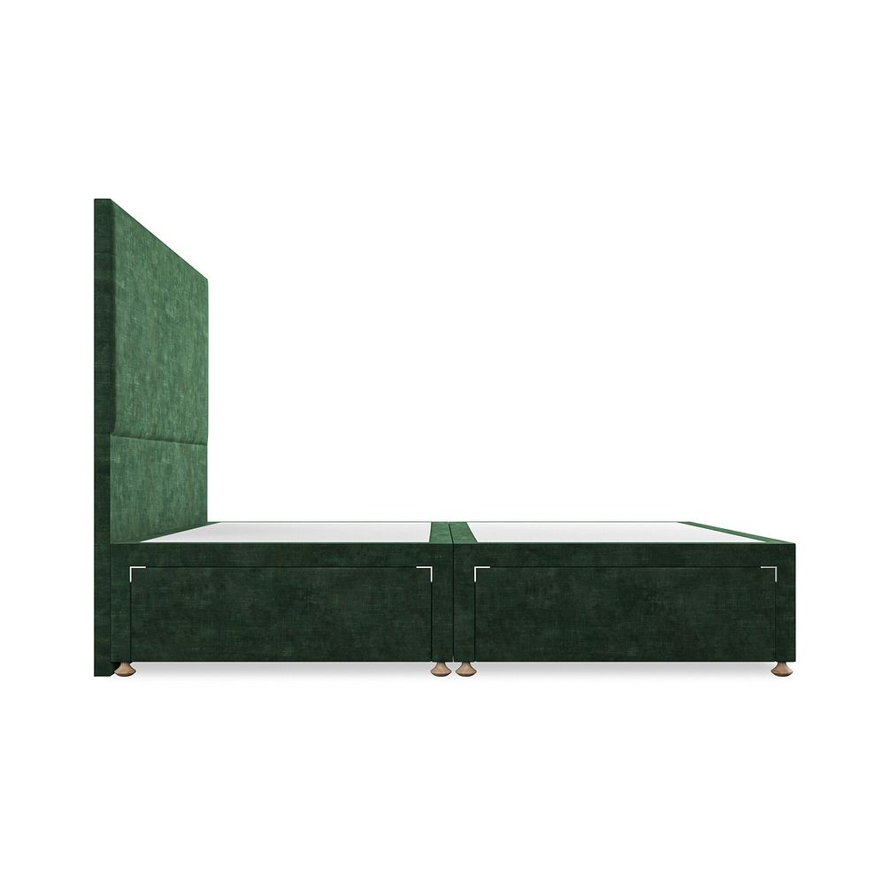 Penzance King-Size 4 Drawer Divan Bed in Heritage Velvet - Bottle Green 4