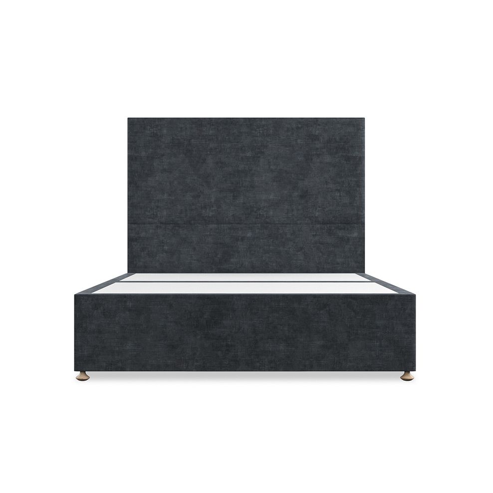 Penzance King-Size 4 Drawer Divan Bed in Heritage Velvet - Charcoal 3