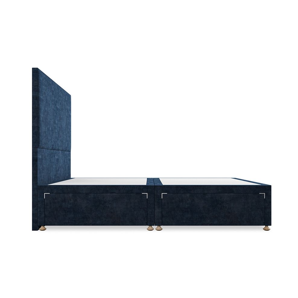 Penzance King-Size 4 Drawer Divan Bed in Heritage Velvet - Royal Blue 4