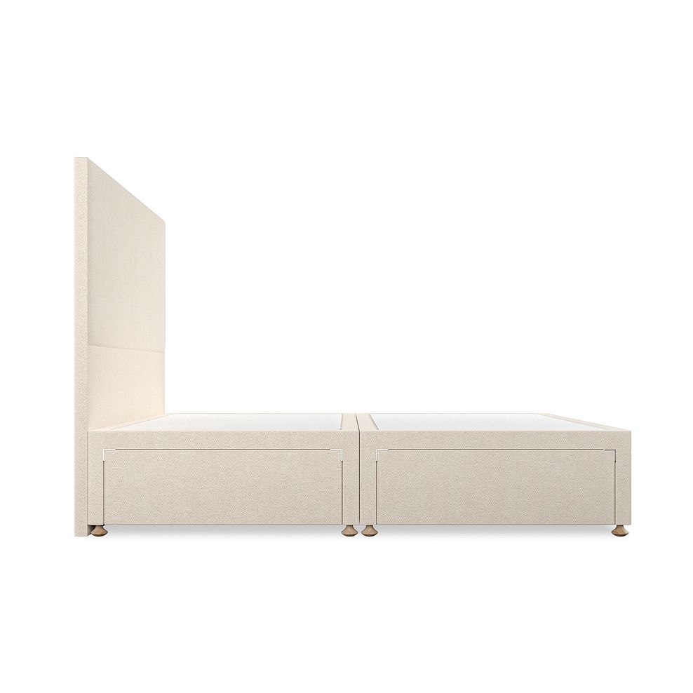 Penzance King-Size 4 Drawer Divan Bed in Venice Fabric - Cream 4
